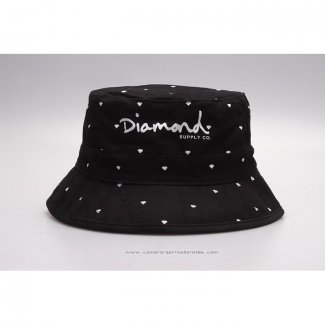 Sombrero Pescador Diamond Buckets Negro Blanco