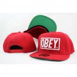 Gorra Plana OBEY Classic 3D With Tags Blanco Rojo