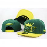 Gorra Plana OBEY Classic 3D With Tags Verde Amarillo
