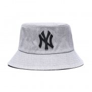 Sombrero Pescador New York Yankees Negro Gris