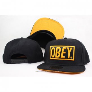 Gorra Plana OBEY Classic 3D With Tags Amarillo Negro