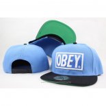 Gorra Plana OBEY Classic 3D With Tags Azur Blanco Negro