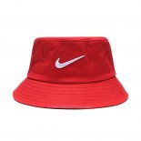 Sombrero Pescador Nike Plata Rojo